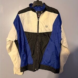 Source Unknown Blue and Black Windbreaker